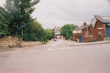 Catcliffe Road, Darnall from (foreground) Senior Road showing (back centre) Halfway House public house