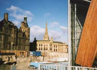 Site of Town Hall extension, Norfolk Street (also know as the Egg Box) following demolition and construction of the Mercure Hotel