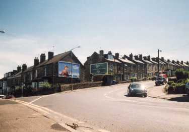 Northfield Road showing junction with (left) Heavygate Road