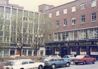 Hartshead showing (left) Midland Bank and (right) Dove and Rainbow Tavern