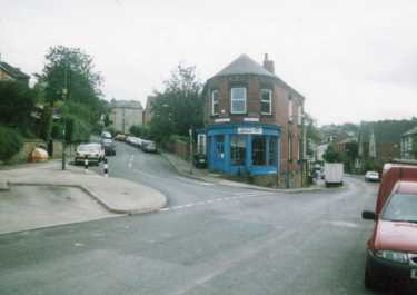 Junction of (left) Shirebrook Road and (right) Albert Road