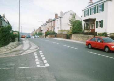 Gleadless Road at junction with (left) Raleigh Road