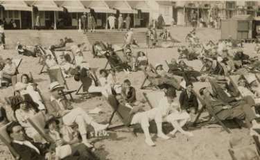 Holidaying on Bournemouth beach, Hampshire