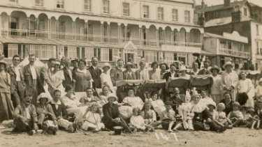 Family group on beach, Ventnor, Isle of Wight