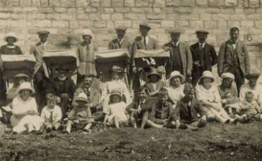 Family group on beach, Ventnor, Isle of Wight