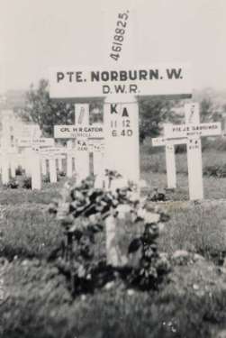 Grave of Private Wilfred Norburn, Ste. Marie Cemetery, Le Havre, France