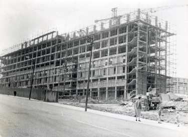 Park Hill Redevelopment Area, Part 1: [Park Hill Flats construction]. Block D from Duke Street