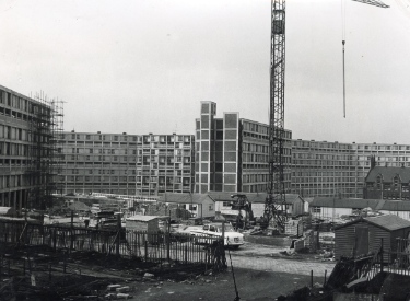 Park Hill Redevelopment Area, Part 1: [Park Hill Flats construction]. Block D. Foundations