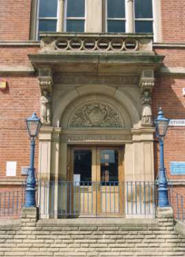 Entrance to Upperthorpe Library, Upperthorpe Road