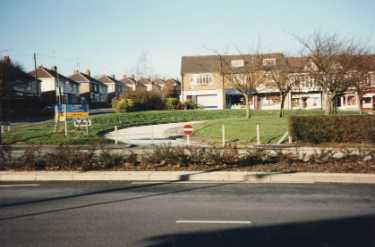 Shops on Terminus Road, Millhouses, off (foreground) Abbeydale Road South showing Millhouses tram and bus terminus