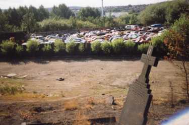 Wardsend Cemetery, Owlerton showing (top) Coopers Car Spares