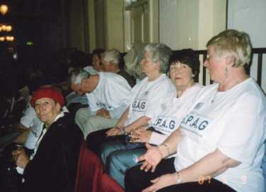 Members of the Sheffield Pensioners Action Group attending the Pensioners Parliament, Blackpool, Lancashire