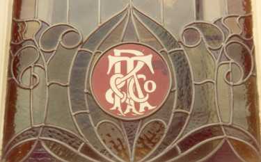 Window advertising Thomas Rawson and Co., Pond Street Brewery, Pond Street