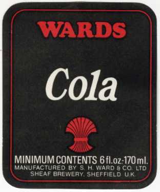 Label for Cola, [brewed by] S. H. Ward and Co. Ltd., Sheaf Brewery, No. 129 Ecclesall Road