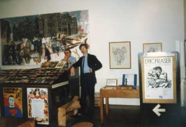 Peter Steer and Harry Syring, sales desk, Graves Art Gallery, Surrey Street 