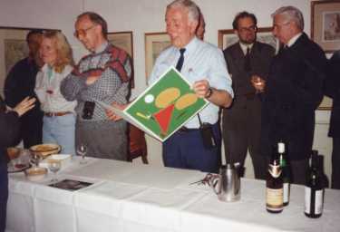 Bill Robinson's (4th left) retirement party, Graves Art Gallery, Surrey Street