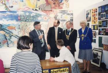 Opening of Sheffield's Young at Art 93 Exhibition, Graves Art Gallery, Surrey Street