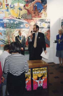Opening of Sheffield's Young at Art 93 Exhibition, Graves Art Gallery, Surrey Street