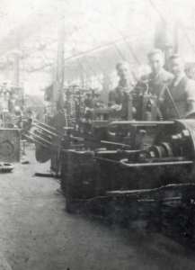 Employees at Arthur Lee and Sons Ltd., steel manufacturers, Trubrite Steelworks, Meadowhall