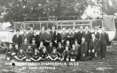 Wincobank Parish Church choir at Edwinstowe