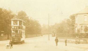 Tram No.148 possibly at Nether Edge