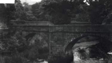 Pack Horse Bridge on the River Derwent, near Derwent Hall