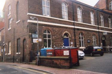 Carver Street Wesleyan Methodist Church buildings, junction of Rockingham Lane and West Street