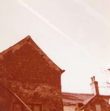 Rear of buildings on Orchard Street, before development of Orchard Square