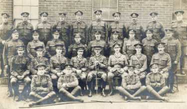 Unidentified group of probably World War One soldiers