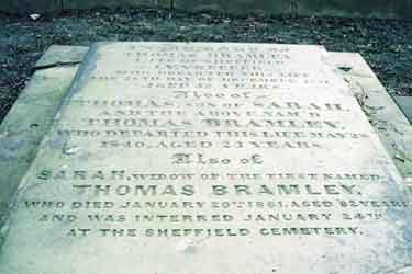 Gravestone the Bramley family