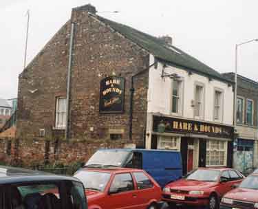 Nursery Street showing Nos. 27 - 29 Hare and Hounds public house