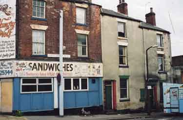 Hungry Wolf, sandwich shop, Albert Terrace Road and junction with Infirmary Road