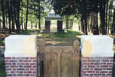 Memorial shelter at Sheffield Memorial Park, Serre, France.