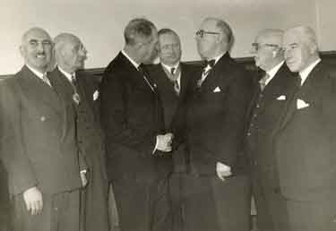 John Gordon Buxton (4th right) at a St John Ambulance event 