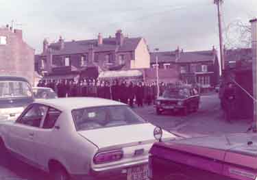 Police on unidentified street in Attercliffe