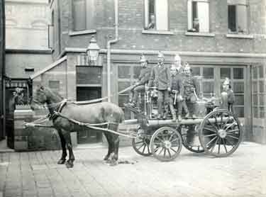 Horse drawn steam fire engine. City of Sheffield Fire Brigade