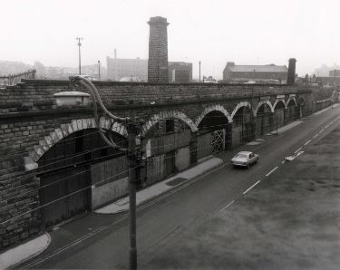 Railway arches at Park Goods Depot, Furnival Road