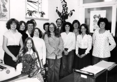 Administration and typing staff, Libraries Department, Central Library, Surrey Street