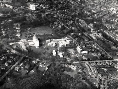View of University of Sheffield Halls of Residence, off Endcliffe Crescent and and Endcliffe Vale Road