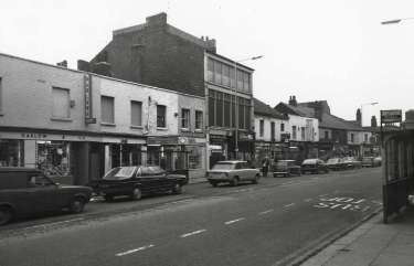 Shops on West Street showing (l.to r.) Nos. 159 - 163 Lionel Darlow Ltd., sports shop, No. 167 Arthur Davy and Sons, No. 169 C.O. Birtles Ltd., radio dealers, Weston House