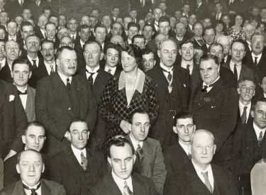 Celebration by all employees of Lee of Sheffield Ltd. (Arthur Lee and Sons Ltd.) on the occasion of Percy W. Lee's installation as Master Cutler, [1927]