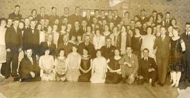 Staff dance at the Imperial Rooms, Pinstone Street by employees of Lee of Sheffield Ltd., (Arthur Lee and Sons Ltd.)