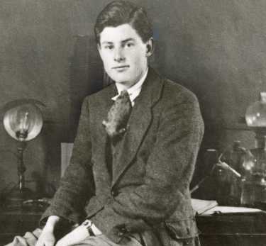 Percy Wilton Lee (1903 - 1949), chairman of Lee of Sheffield Ltd. [Arthur Lee and Sons Ltd.] pictured at the age of 14 at the laboratories of the Crown Steel and Wire Mills, Bessemer Road and Faraday Road