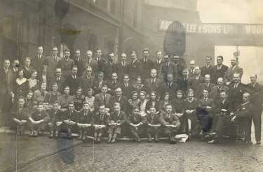Employees at (Lee of Sheffield Ltd.) Arthur Lee and Sons Ltd., Crown Steel and Wire Works, Bessemer Road