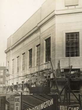 Construction of Central Public Library and Graves Art Gallery, Surrey Street