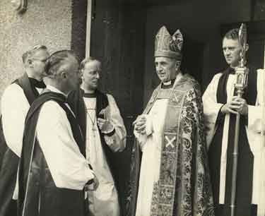 Bishop Leslie Hunter (1890 -1983) [at the opening of the Diocesan Conference Centre, Whirlow Grange (later known as the Whirlow Spirituality Centre), 1953]