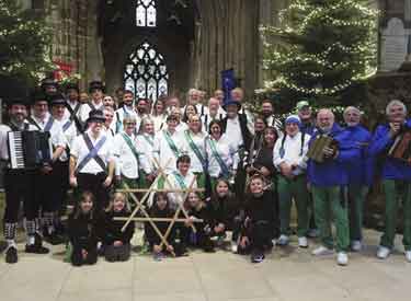 Sheffield City Morris and Five Rivers Morris in Sheffield Cathedral