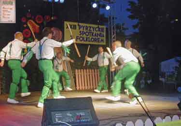 Sheffield City Morris performing at Pyrzyce, Poland at their 23rd folklore event