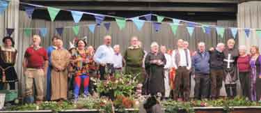 Members, guests and ex members of Sheffield City Morris at their 40th Anniversary celebrations at Crookes [Social] Club, Mulehouse Road