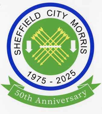 Sheffield City Morris. Logo for the 50th Anniversary, 1975 - 2025